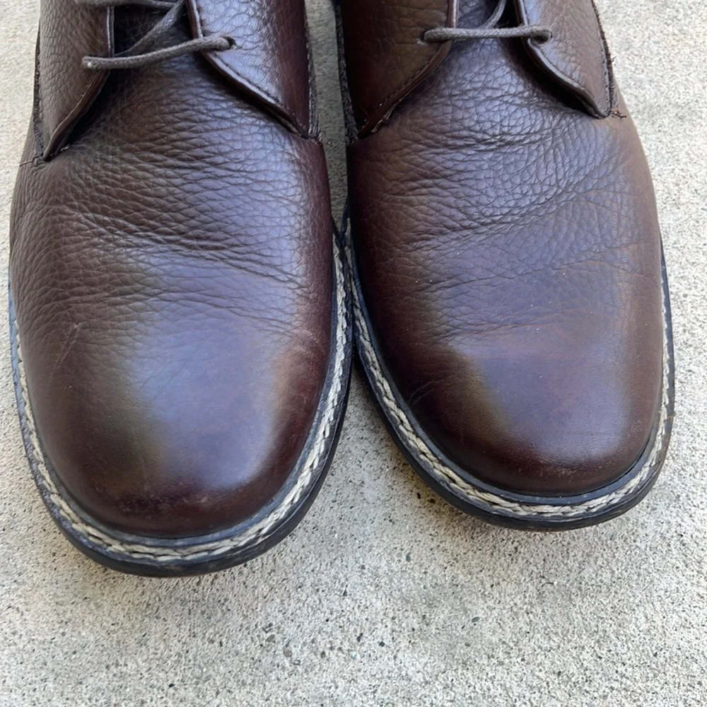 John Varatos Brown Leather Casual/Dressy Oxford Shoe Men's Size 12